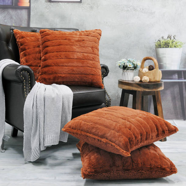 Steelside™ Ettinger Gray/Orange Rug & Reviews Wayfair